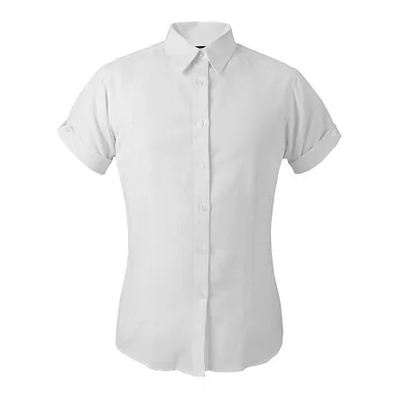 Camisa Oxford Mujer Manga Corta