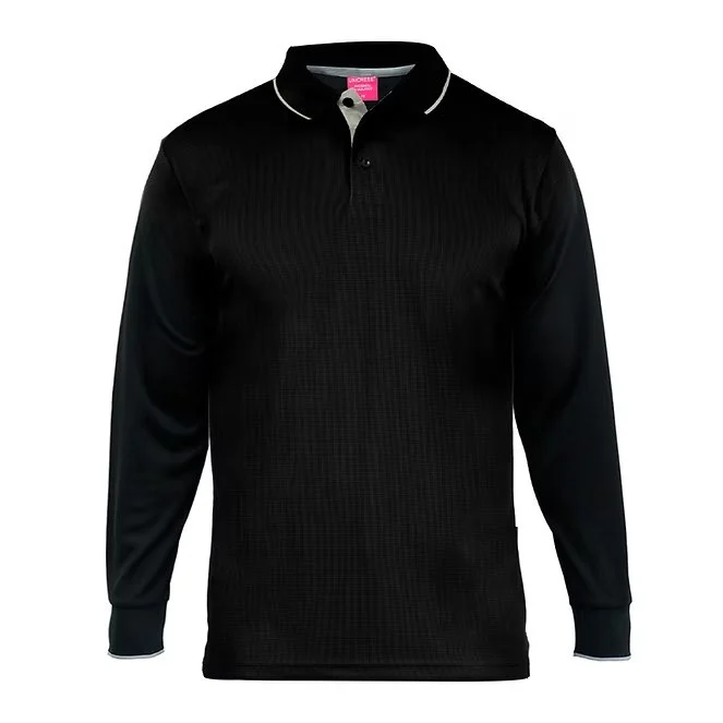 Polera Cuello Waffit Manga Larga
